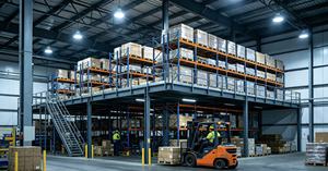 Heavy Duty Pallet <b>Racking</b> Supported Mezzanine Platform for Industrial Warehouse - Product Image 4