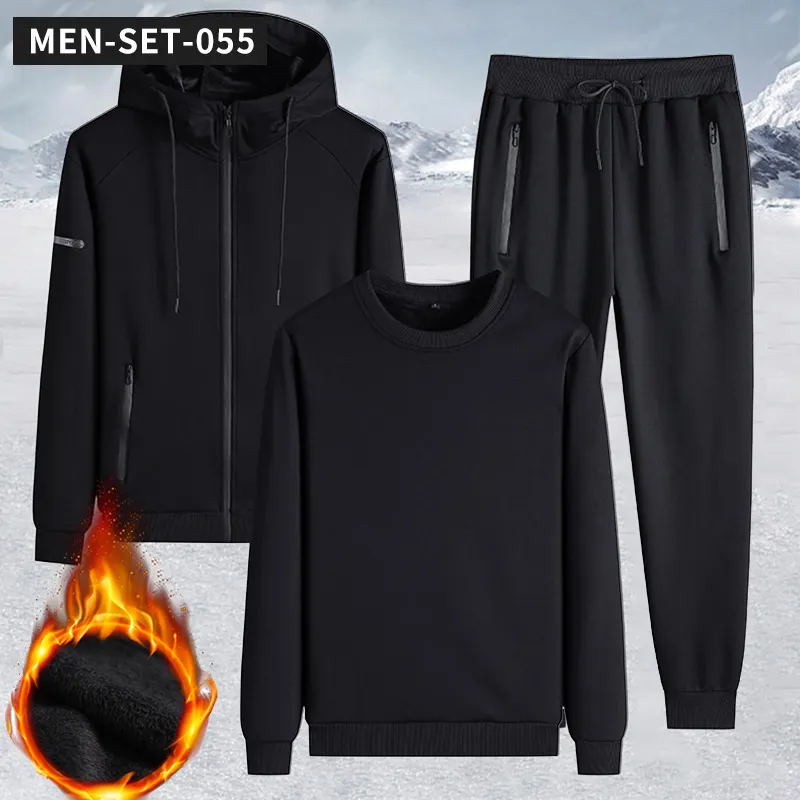 All'ingrosso Set di allenamento da uomo 3 pezzi Set di abbigliamento da uomo di lusso Sport Sport Set di biancheria intima