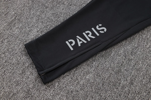 Combinaison d'entraînement de football à manches longues avec fermeture éclair intégrale, gaufrée, automne-hiver, 25/26, uniforme de compétition des clubs européens de Paris - Product Image 4