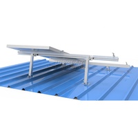 UISOLAR Support en aluminium pour modules solaires à angle inclinable, système de montage solaire sur toit plat réglable
