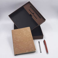 Nouvel ensemble cadeau de papeterie pour étudiants : Carnet en cuir A5, journal intime, stylo, coffret cadeau boutique personnalisable de qualité supérieure