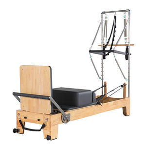 Nouveau Reformer Pilates en bois de chêne pour studio à domicile, lit d'équilibre et de coordination Jun Cheng JC-OR03 - Product Image 1