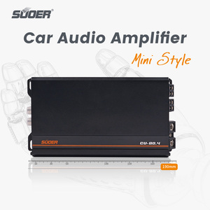 <span class=keywords><strong>Suoer</strong></span> เครื่องเสียงรถยนต์ CU-80.4 <span class=keywords><strong>1000W</strong></span> ขนาดเล็ก190*100*46มม. 4ช่องเต็มระดับ D 4*80W เครื่องขยายเสียงสเตอริโอรถยนต์ - Product Image 5
