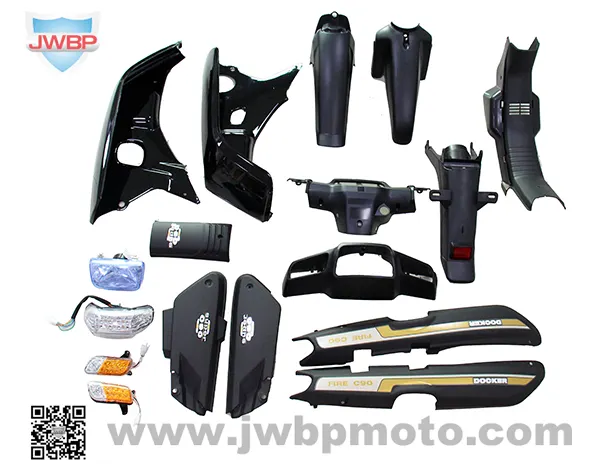 Pièces de rechange de carrosserie de moto en plastique WAVE 100 kit carénage de scooter