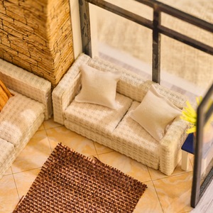 European Modern <b>DIY</b> House 1:100 Wooden Model Villa Assembly Educational Handmade <b>Kit</b> For Youth - Product Image 4