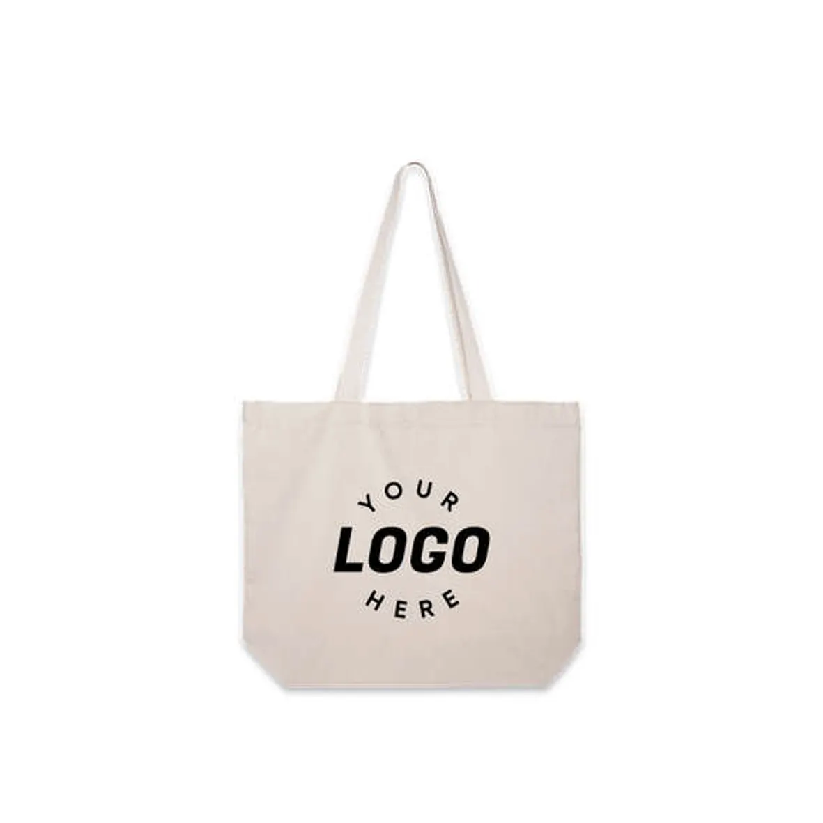 Özel baskılı Logo ile büyük kapasiteli tekrar kullanılabilir alışveriş poşetleri yüksek kaliteli pamuk tuval Tote çanta