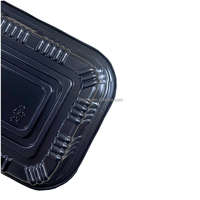 JY-810 Einweg behälter Rechteck Kunststoff Lebensmittel TraySushi Kunststoff Lebensmittel verpackung Box Sushi Tablett Kunststoff