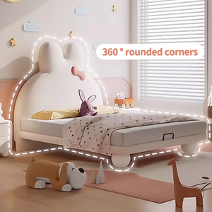 Di nuovo Design di vendita calda camera per bambini soppalco letto singolo 1.5m camera <span class=keywords><strong>da</strong></span> letto per ragazze cartone animato letto con ripostiglio - Product Image 4