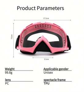 Lunettes de cyclisme roses de haute qualité pour hommes et femmes, lunettes de soleil anti-UV pour le motocross et le VTT, lunettes de sport - Product Image 5