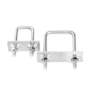 Boulon en U en acier inoxydable 304 de haute qualité avec 2 écrous, collier de serrage en U pour tuyau M6 M8 M10 M12 - Product Image 1