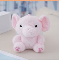 Porte-clés en peluche rose avec breloque en peluche, jouet mignon, mini éléphant, jouet thaïlandais, poupée éléphant, porte-clés fille