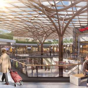 Lo último actualmente en marcha un toldo de rejilla de vidrio y acero para el centro comercial Blackrock en Dublín - Product Image 1