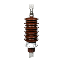 Bouchon de transformateur isolé en porcelaine de type traversant 40,5 kV 2000~7000A avec bride en aluminium et composants en cuivre pour la distribution