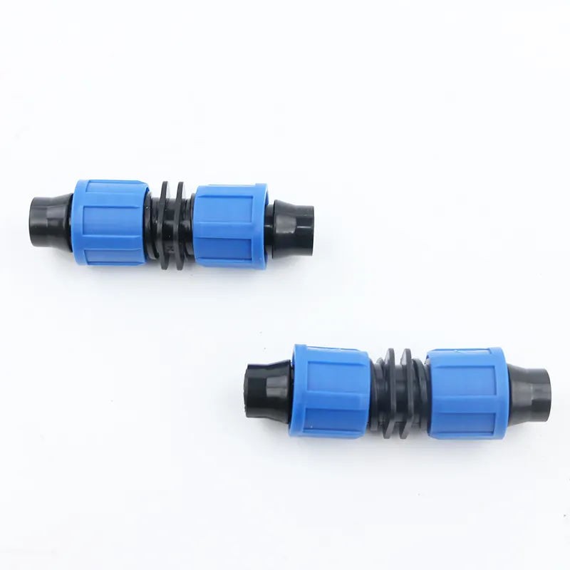 farm drip irrigation system lock plastic fitting pp connector for drip tape/pipe