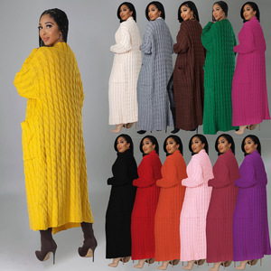 <strong>Plus</strong> XXXL <strong>Size</strong> 2022 Women <strong>Long</strong> <strong>Cardigan</strong> Winter Knitted Women <strong>Long</strong> Sleeve Maxi Sweater Coat 12colors <strong>Plus</strong> <strong>Cardigan</strong> Women - Product Image 4