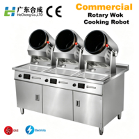 Machine de cuisson automatique commerciale, robot de cuisson intelligent à commande PLC pour restaurant, hôtel, cuisine