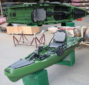 Vicking 10.5ft duy nhất ngồi trên máy bay phản lực trượt tuyết và câu cá Kayak HDPE chất liệu từ Kayak nhà máy hệ thống bàn đạp cho 1 người Touring - Product Image 6