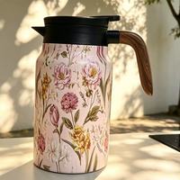 Bouilloire isotherme à double paroi en acier inoxydable de grande capacité 1,5 L, personnalisée, pour café et thé