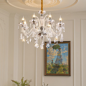 European Style Crystal Chandelier Multi Head E14 LED <b>Light</b> For Living Room Bedroom Dining Hall Luxury Candle Lamp - Product Image 1
