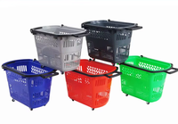 Panier de courses en plastique durable, écologique et réutilisable de haute qualité MTK avec 2 poignées réglables