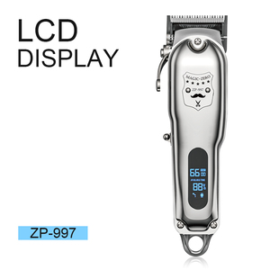 Nouvelle coupe de cheveux sans fil professionnelle Rechargeable USB Salon vente en gros or tout en métal avec tondeuse à cheveux Lcd tondeuse - Product Image 2