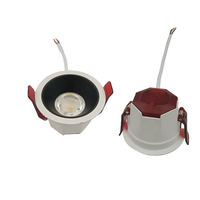 Spot encastré LED COB dimmable 6W avec réflecteur noir pour plafond, idéal pour la maison et les magasins