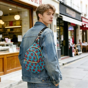 Sacs à bandoulière pour hommes, tendance, sport, décontractés, en polyester, imperméables, sacs messager, vente en gros, personnalisables - Product Image 1