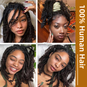 8 pollici 27 #   Estensioni Dreadlocks Boho con Punte Ricce, Spessore 0,6 cm, 20 Ciocche <span class=keywords><strong>per</strong></span> Confezione, <span class=keywords><strong>per</strong></span> Acconciature Goddess - Product Image 6