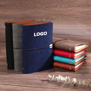 Diario de Cuero Recargable A6 Vintage Personalizado, Cuaderno de Tapa Blanda con Correa para Agenda de Negocios, Planificador de Viajes y Regalos Promocionales - Product Image 1