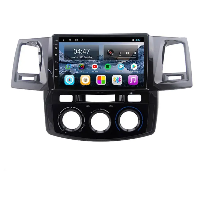 PX30 안드로이드 10 자동차 DVD 플레이어 GPS 네비게이션 도요타 Hilux Revo 비고 2008-2014 Carplay DSP Playstore