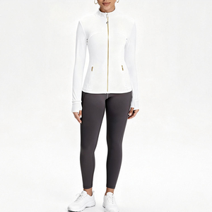 USA Oversea Warehouse Fast Shipping Breathable Long Sleeve Define <b>Jacket</b> Fitness Women <b>Yoga</b> Sports Set for <b>Yoga</b> Fitness - Product Image 1