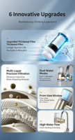 Purificateur d'eau du robinet, pression d'eau adaptable de 0,1 à 0,4 MPa, filtre pour robinet domestique avec accessoires d'installation complets