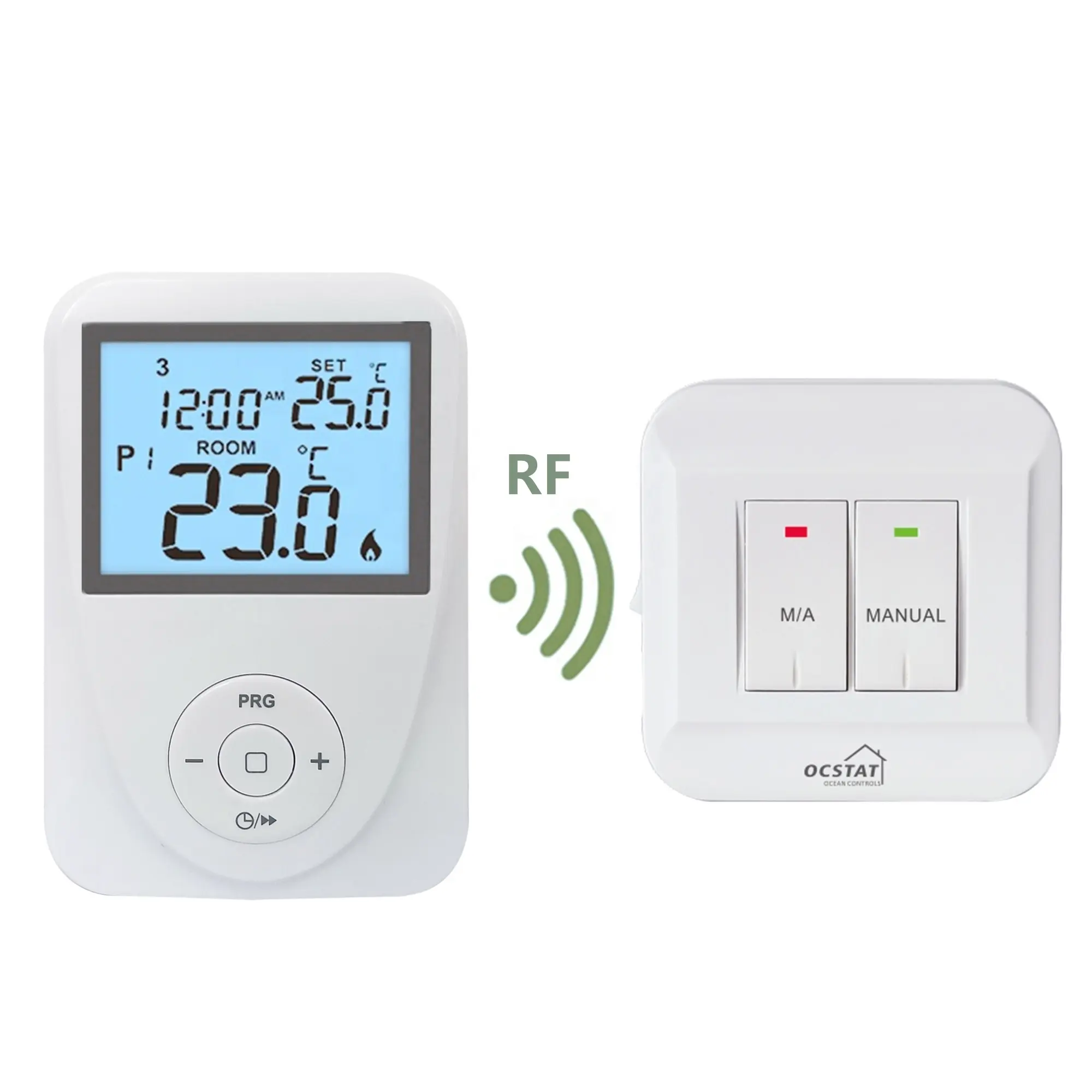 6A 230V Wireless 7 Hari Programmable Thermostat Untuk Pemanasan Di Bawah Lantai