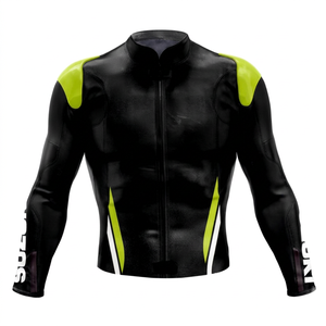 Joan Mir Zuzuki MotoCP Cowhide/Kangaroo Leather Track Riding/Racing Made To Measure Hump <b>Mens</b> <b>Biker</b> <b>Jacket</b> CE Protectors - Product Image 1