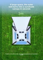 Tente de toit de panneau solaire portative tente de Camping gonflable imperméable avec la pompe électrique installation facile et tente de coup
