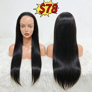 78$ Per Piece Promotion 13x4 Transparent Full Lace Frontal <b>Long</b> <b>Wigs</b> 26inch Silky Straight 10A Grade Indian Hair Remy Hair <b>Wigs</b> - Product Image 1