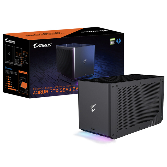 Used NVIDI,A GIGABYTE AORUS RTX 3090 GAMING BOX with All in One XTREME WATERFORCE 24G Gaming Graphics Card
