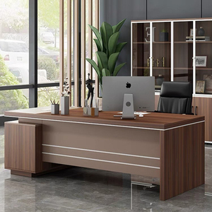 Muebles de Oficina OEM, Nuevo Modelo de Escritorio, Escritorio Ejecutivo de Lujo en Forma de L con Mesa Lateral, Escritorio de Oficina, Mesa de Oficina - Product Image 1