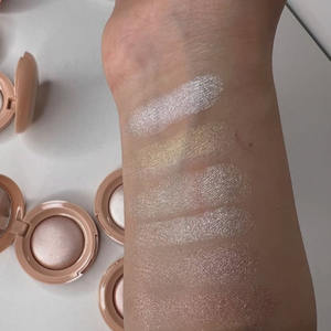 Resaltador y <span class=keywords><strong>bronceador</strong></span> holográfico de diamante vegano, polvo prensado alimentado por minerales para maquillaje de cara, cuerpo y mejillas - Product Image 4