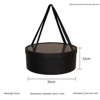 Boîte Cadeau Rigide Moderne en Matériaux Recyclés pour Fruits, Fleurs et Bougies, avec Poignée, Fermeture Magnétique et Fenêtre Transparente pour Présentation
