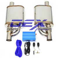 Silencieux d'échappement de voiture DEX avec soupape, Valvetronic universel, 2/2,5/3 pouces, acier inoxydable, épaisseur 1,5 mm, soupape à vide d'échappement