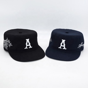 Chapeau Pillbox Brodé Tendance, Chapeau <span class=keywords><strong>Hamadan</strong></span> Personnalisé à Calotte Plate, Casquette Streetwear d'Extérieur à Calotte Plate - Product Image 2