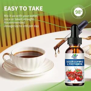 Suplemen cair Premium untuk Soursop gravviola Liquid Drop Healthcare suplemen untuk dewasa anak usia tertentu - Product Image 2