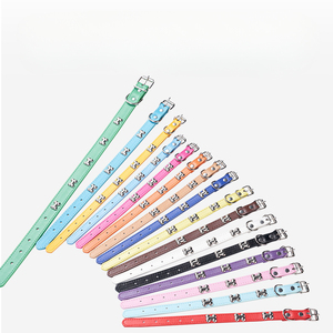<span class=keywords><strong>Collar</strong></span> de hueso de cuero PU ajustable para perros Suministros para mascotas al por mayor transfronterizos - Product Image 4