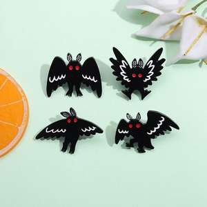 Pin de murciélago de ojos rojos de colores, esmalte de bruja Animal divertido para Pin de solapa para sombrero y ropa, broche artesanal de Metal de minoría Sexual LGBT - Product Image 2