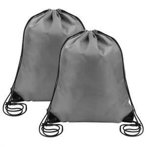 Custom Logo Promotion Polyester Nylon Sport Drawstring Bag Gym Sport Bag <b>Backpack</b> - Product Image 2