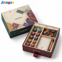 Boîte de rangement personnalisée avec impression couleur intégrale, conception gratuite, rigide, pour accessoires de jeux de société (dés, jetons, carnet de scores)