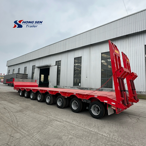 100 <span class=keywords><strong>tonnes</strong></span> 12 roues conteneur châssis chargeur bas lit camion remorque 60 <span class=keywords><strong>tonnes</strong></span> semi-remorque avec plaque basse - Product Image 2