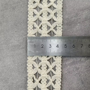 Versatile passamaneria in filo di cotone per accessori di abbigliamento, mobili, abiti da sposa - Product Image 3