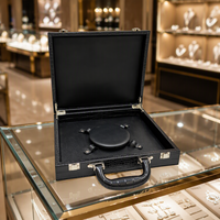 Boîte de rangement pour bijoux en MDF faite à la main RZ Crocodile, format plus grand, étui à colliers pour exposition